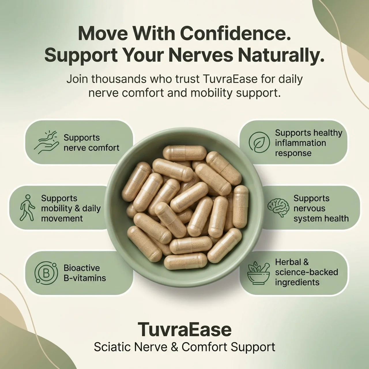 TuvraEase  Advanced Sciatic Nerve & Comfort Support